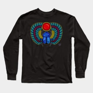 Winged Scarab Long Sleeve T-Shirt